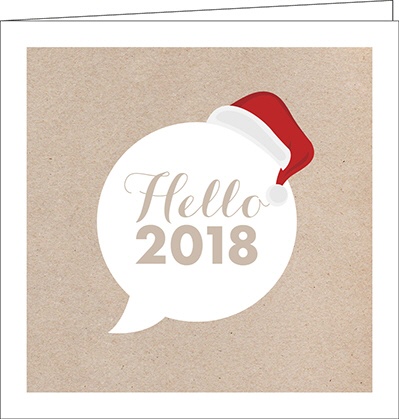 Neujahrskarten, hello new year 2018
