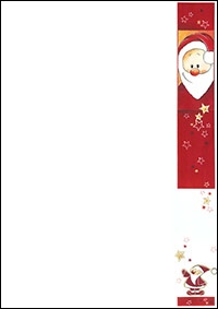 Weihnachtsbriefpapier mit Nikolaus