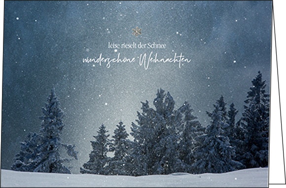 Weihnachtskarten "Hochalp Winterlandschaft"