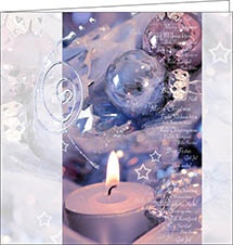Weihnachtskarte, The Candle, 150 x 150