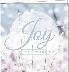 Weihnachtskarte, Joy to the world