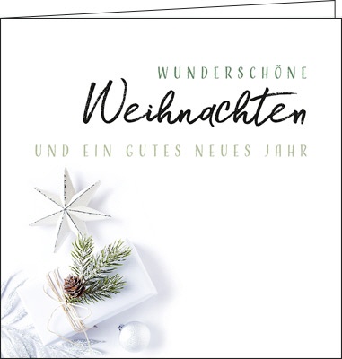 Weihnachtskarten "schlichte Weihnachten"