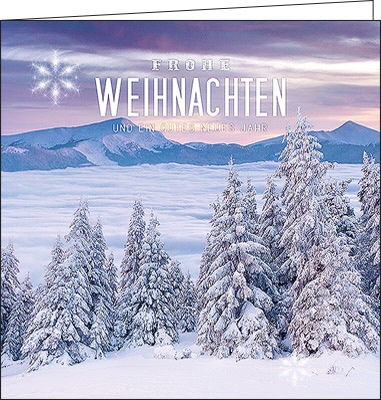 Weihnachtskarten "traumhafte Winterlandschaft"