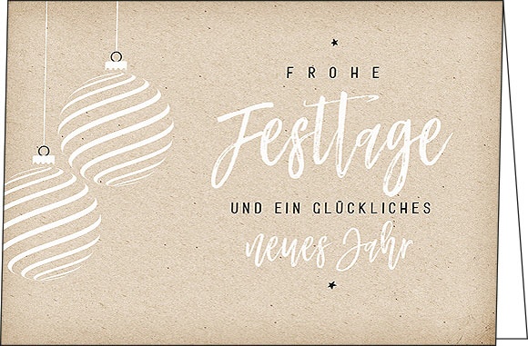 Weihnachtskarten "The Simple Art"