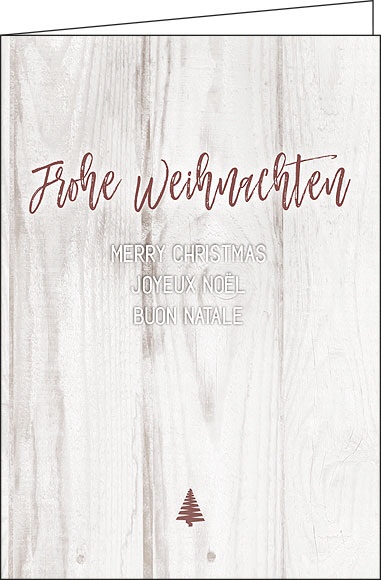 Weihnachtskarten "Woodstyle 02"