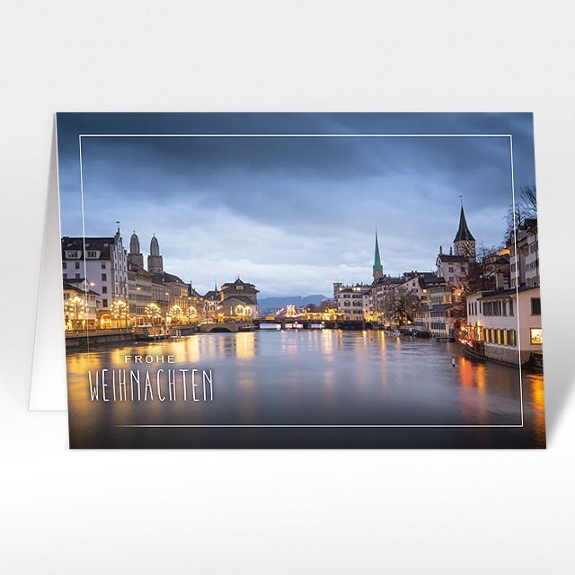 Weihnachtskarten "Limmat Zürich"