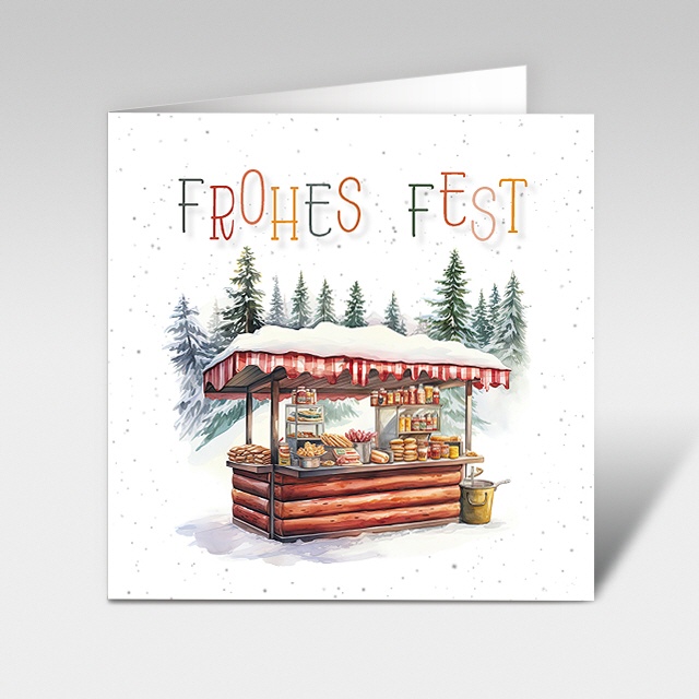 Weihnachtskarten "Feines vom Weihnachtsmarkt"