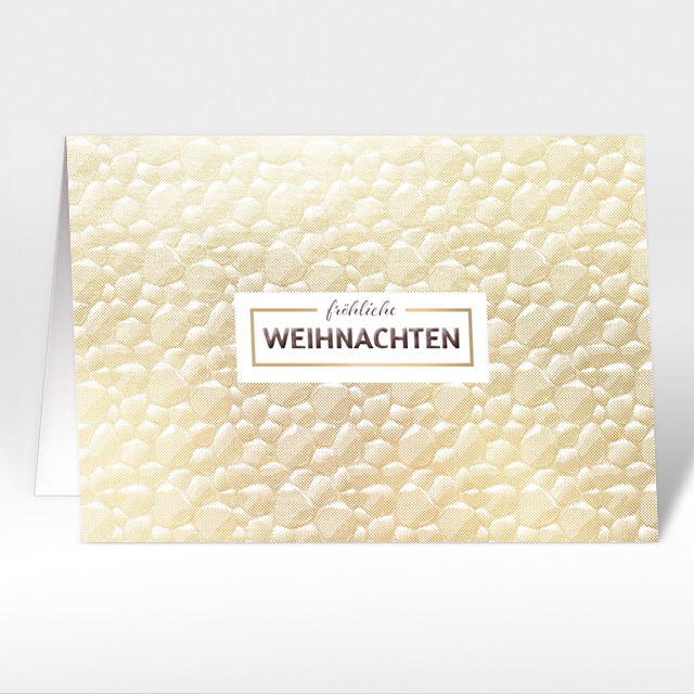 Weihnachtskarten "Gold-Steinchen"