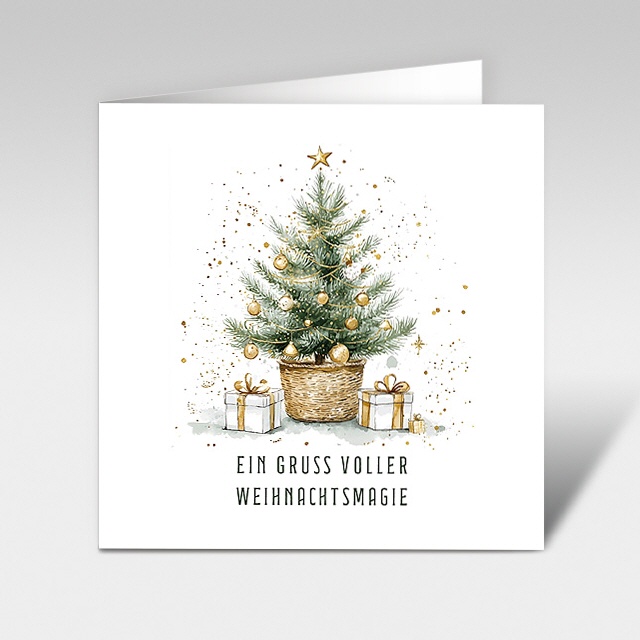 Weihnachtskarten "H&uuml;bscher Weihnachtsbaum"