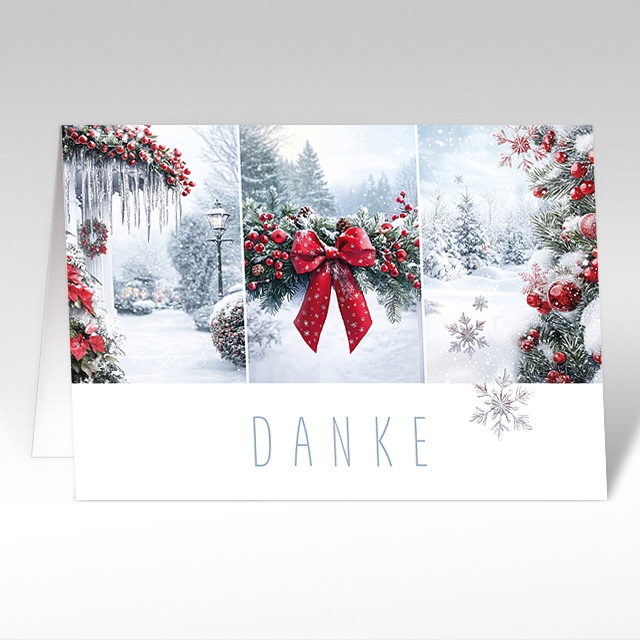 Weihnachtskarte "DANKE"