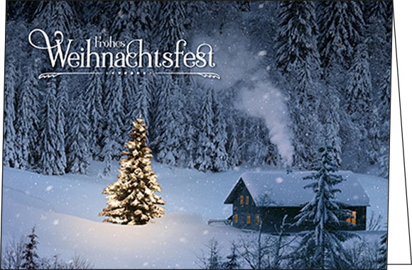 Weihnachtskarten "Weihnachten im Wald"