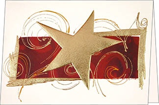 Weihnachtskarte, The Star, A5 quer