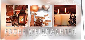 Weihnachtskarte, Besinnliches, 210 x 105